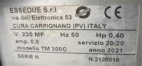 Ζαμπονομηχανή Πλάγιας Κοπής Με Ιμάντα Φ30Cm ESSEDUE Μεταχειρισμένη